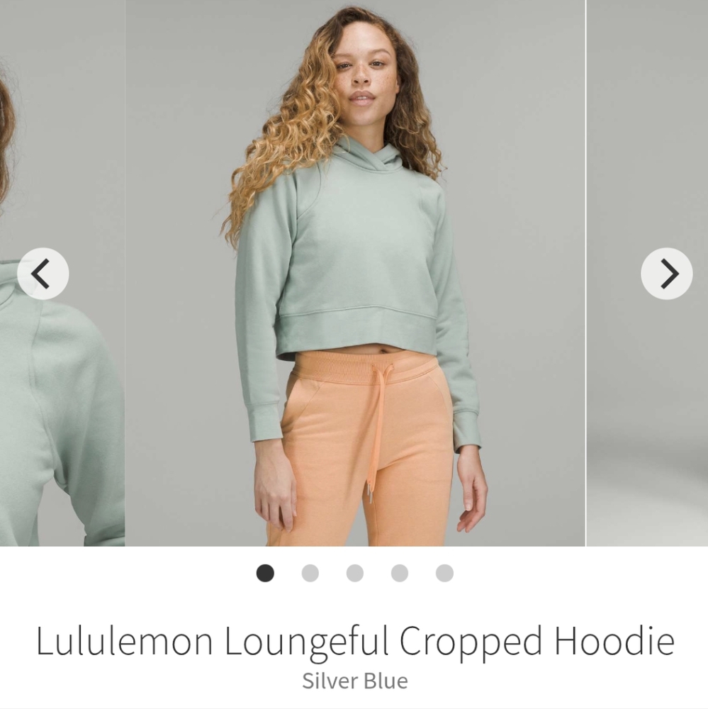 Lululemon loungeful cropped hoodie